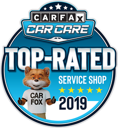 CARFAX Top-Rated Shop badge